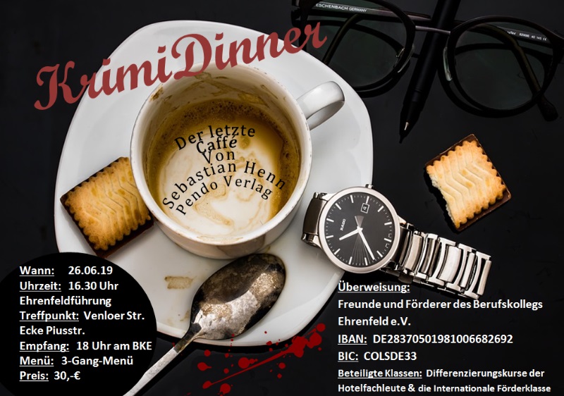 Flyer Krimidinner 2019